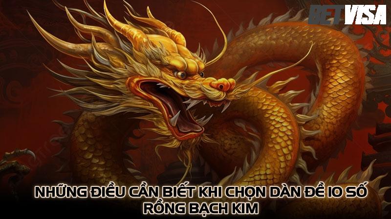 Những điều cần biết khi chọn dàn đề 10 số rồng bạch kim